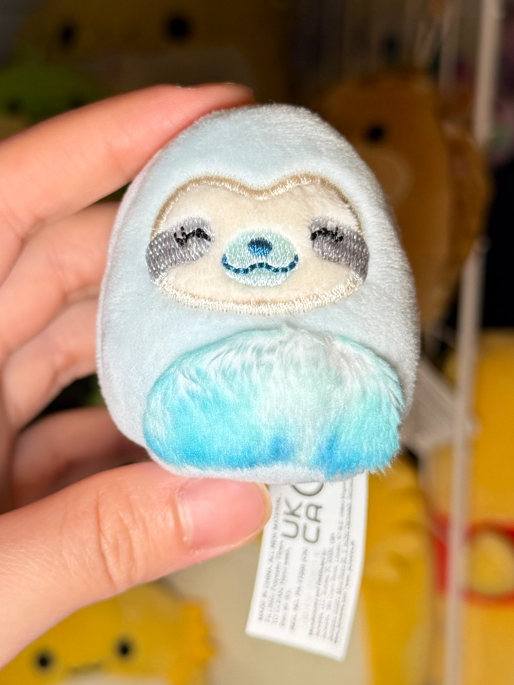 Squishmallows Squishville SV Harlow the Sloth 2” Stuffed Plush